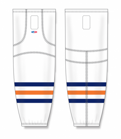 Athletic Knit (AK) HS2100-371 Kamloops Blazers White Mesh Ice Hockey Socks