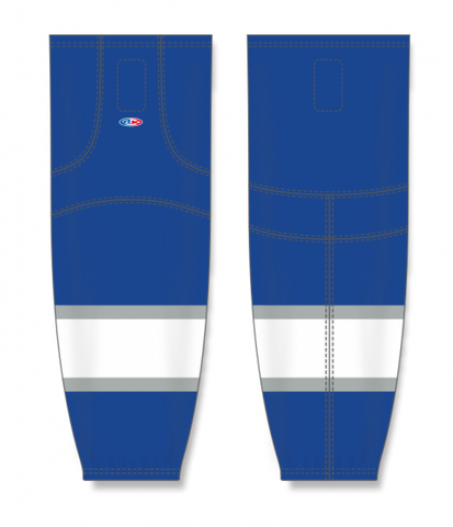 Athletic Knit (AK) HS2100-403 2016 Toronto Maple Leafs Third Royal Blue Mesh Ice Hockey Socks