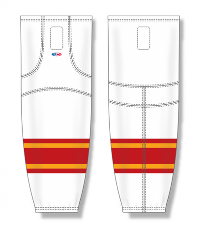 Athletic Knit (AK) HS2100-472 Atlanta Flames White Mesh Ice Hockey Socks