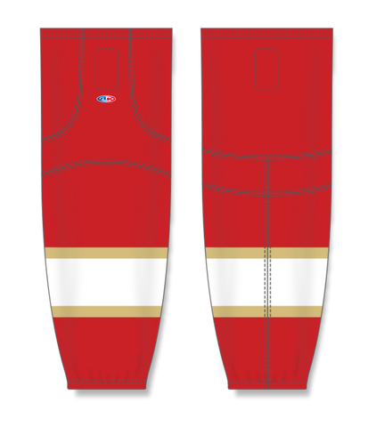 Athletic Knit (AK) HS2100-668 2016 Florida Panthers Red Mesh Ice Hockey Socks