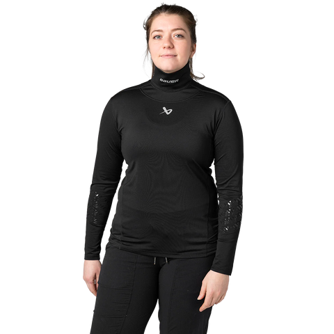 BAUER WMNS LS CUT-RESISTANT NECK PROTECT BASE LAYER