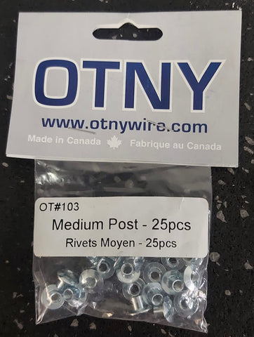 OTNY - MEDIUM POST - 25 PIECES - STAINLESS